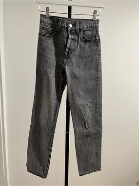 Levi's Charcoal Straight Jeans